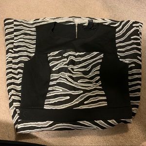 Kenneth Cole Dafny zebra animal print panel dress